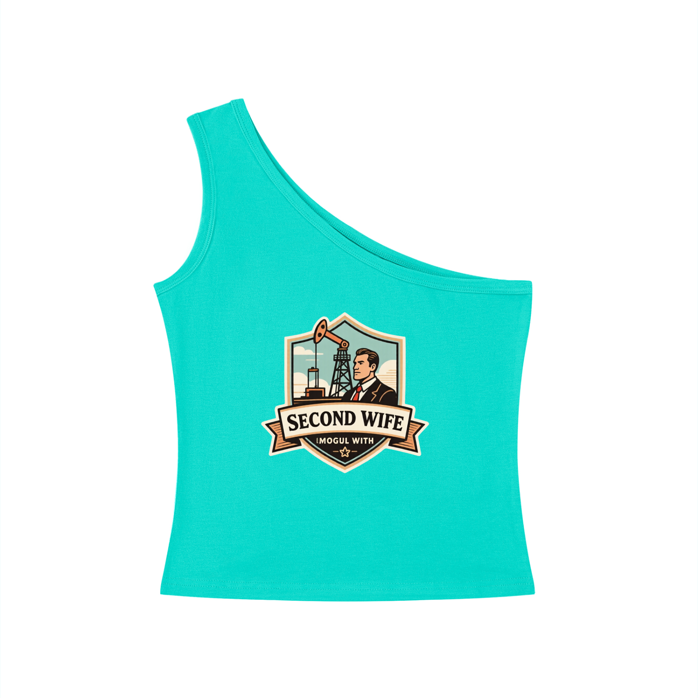 Women's One-Shoulder Crop T-Shirt