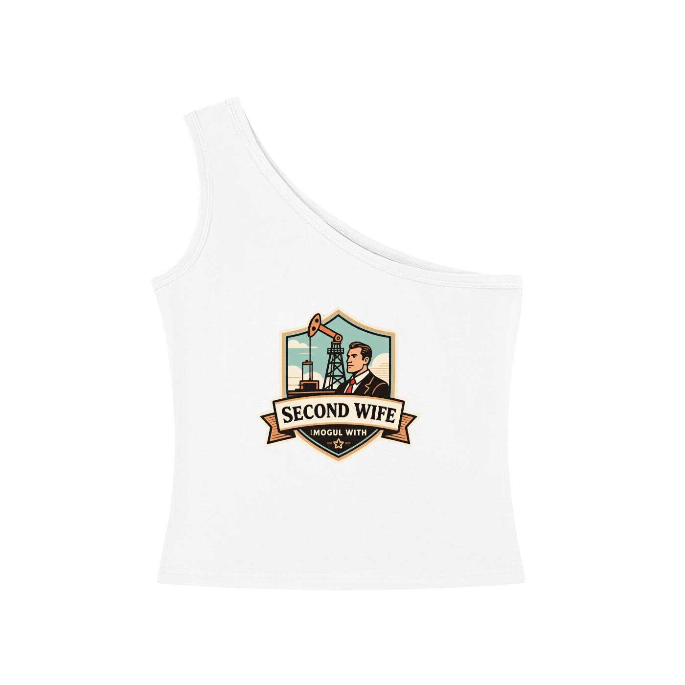 Women's One-Shoulder Crop T-Shirt