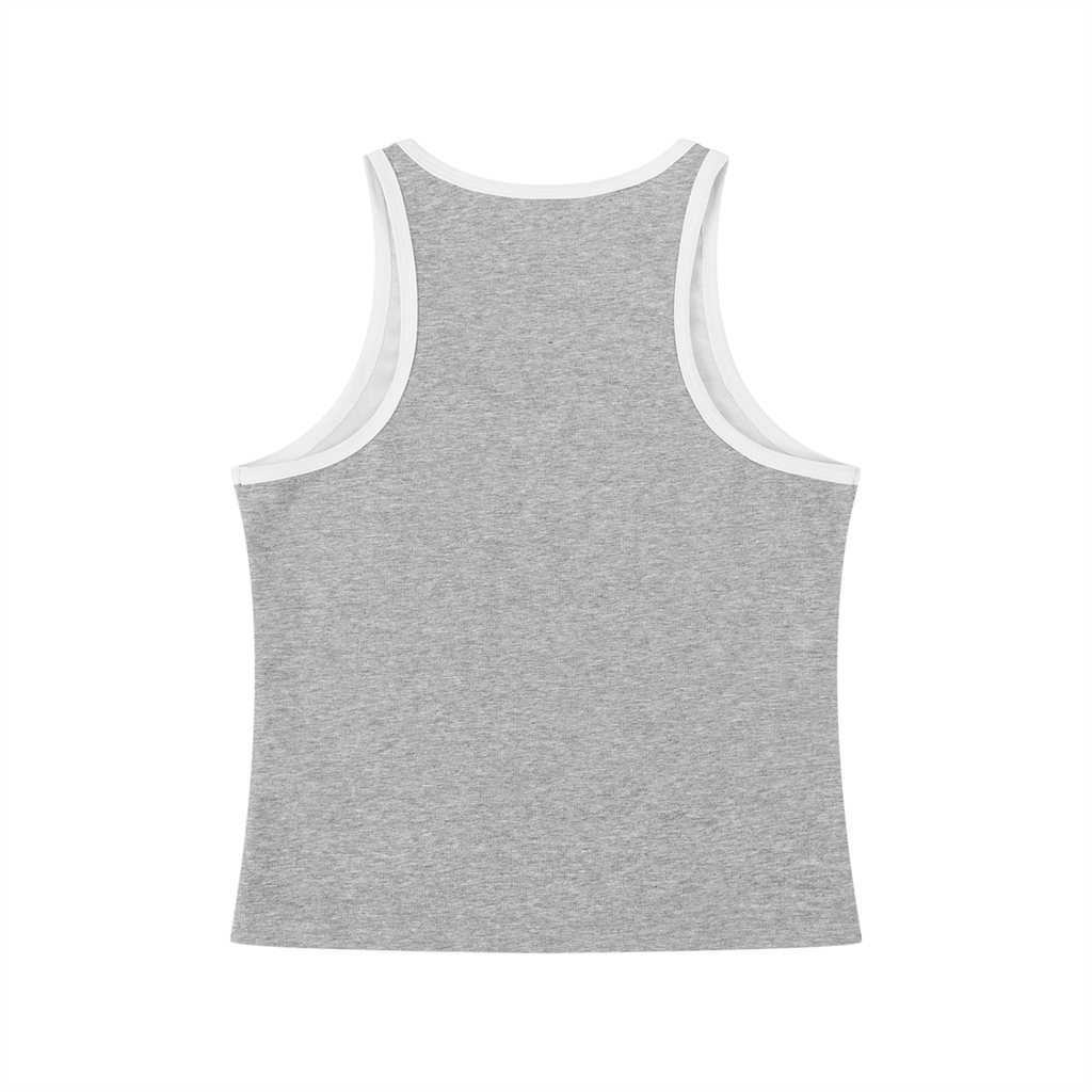 Муж и любовник оба магнаты Women's Color Block Cropped Tank Top