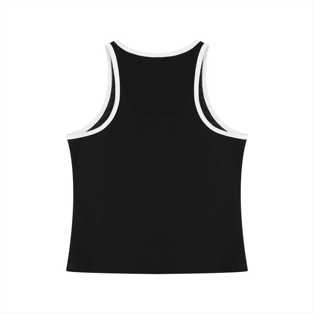 Муж и любовник оба магнаты Women's Color Block Cropped Tank Top