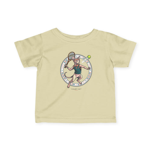 Infant Tee — Tennis-Playing Sphynx Cat