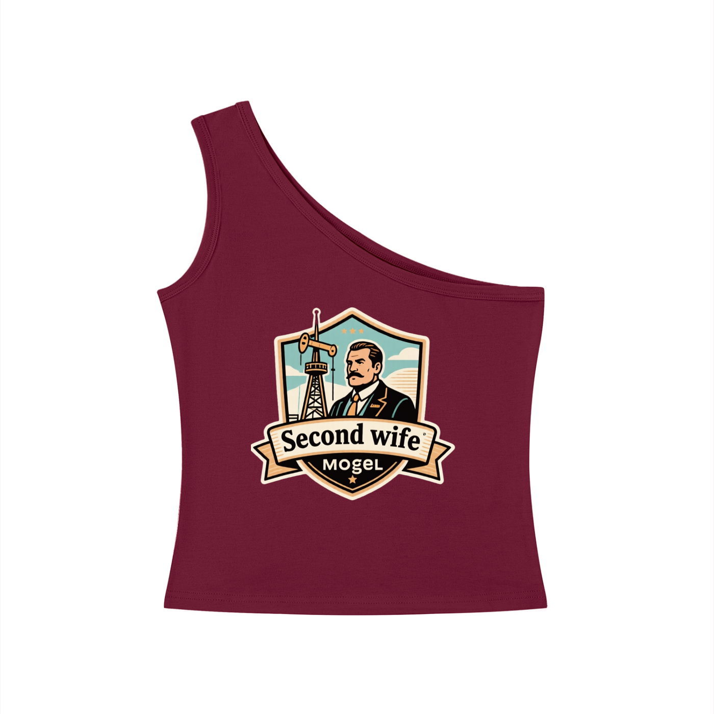 Women's One-Shoulder Crop T-Shirt