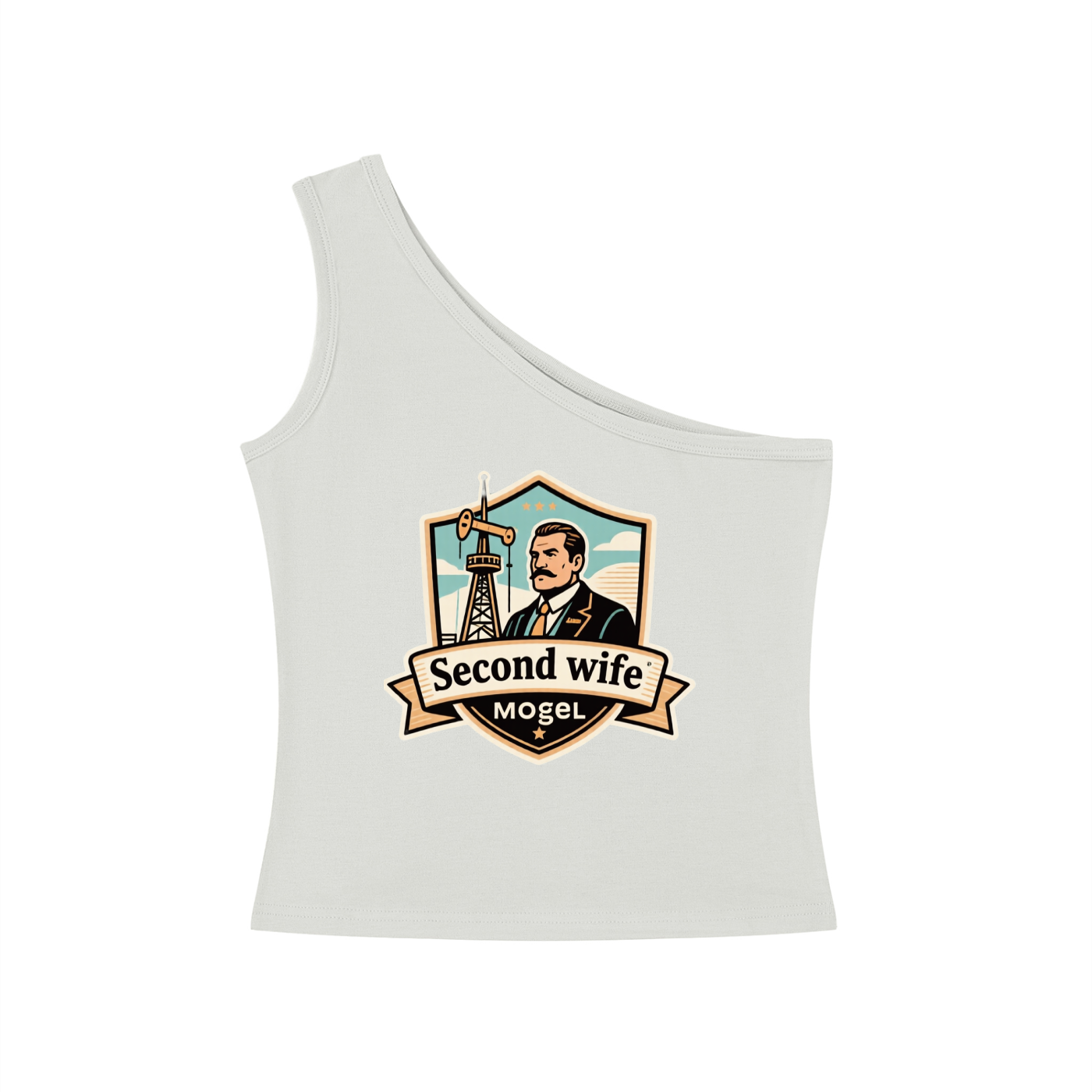 Women's One-Shoulder Crop T-Shirt