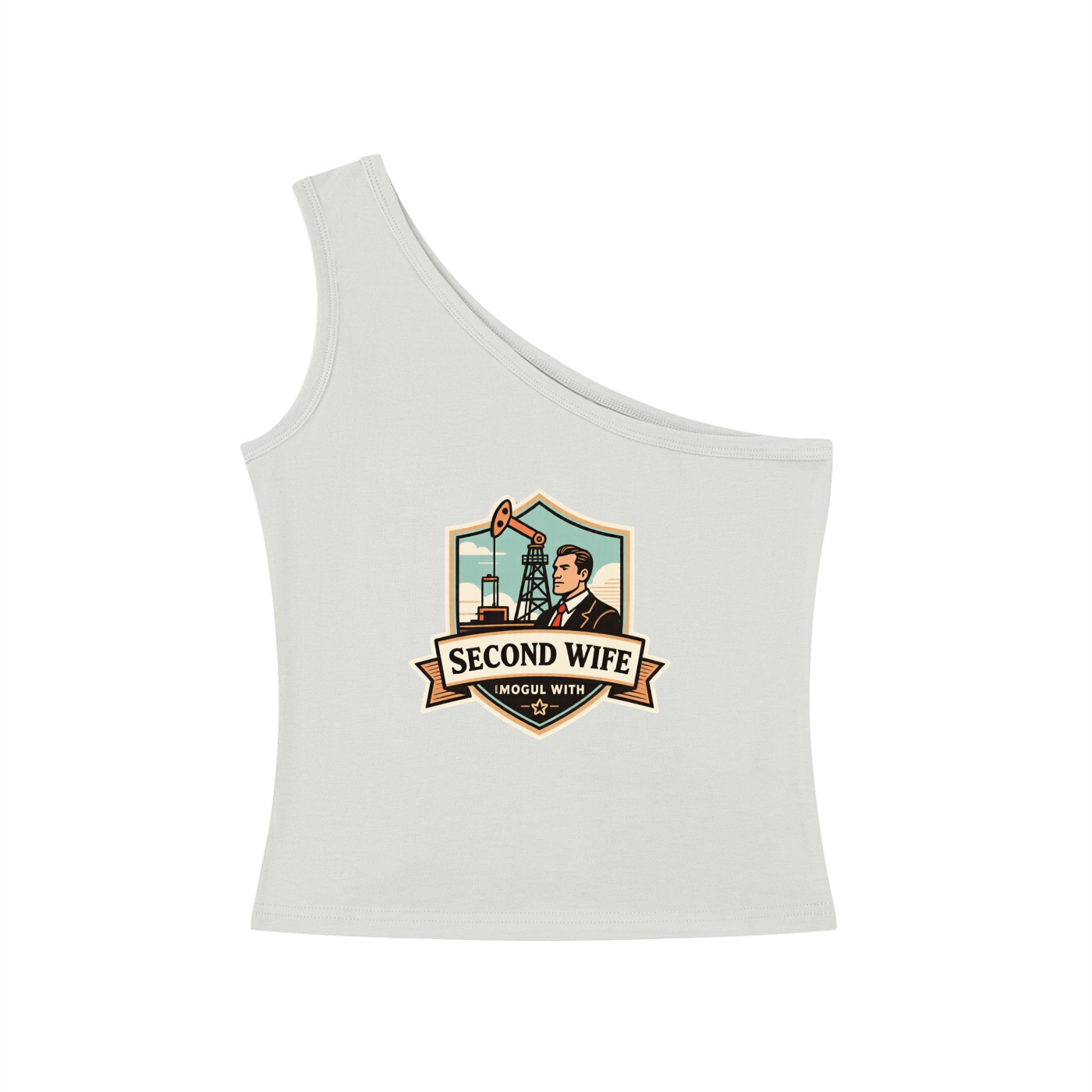 Women's One-Shoulder Crop T-Shirt