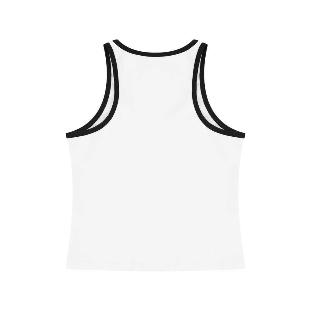 Муж и любовник оба магнаты Women's Color Block Cropped Tank Top