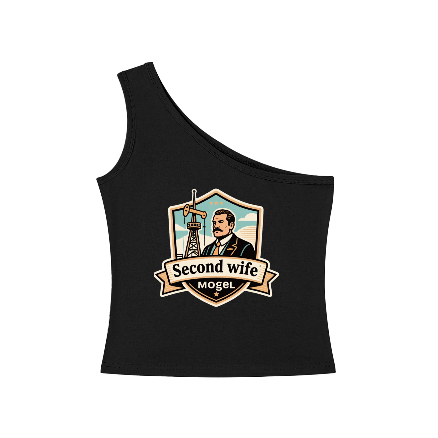 Women's One-Shoulder Crop T-Shirt