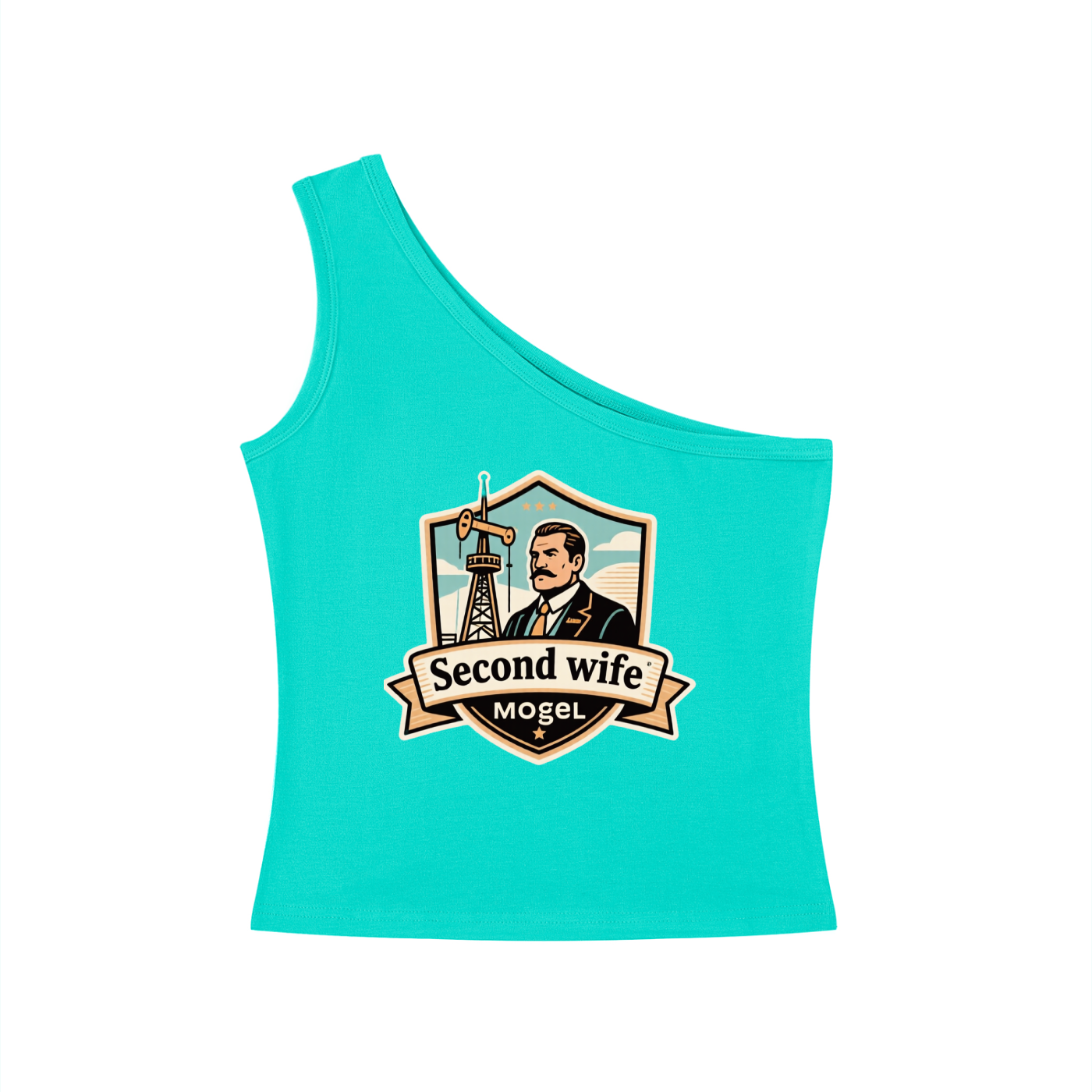 Women's One-Shoulder Crop T-Shirt