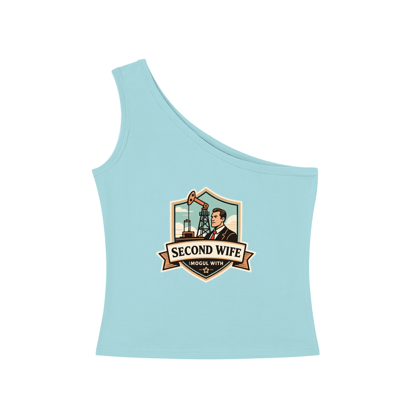 Women's One-Shoulder Crop T-Shirt