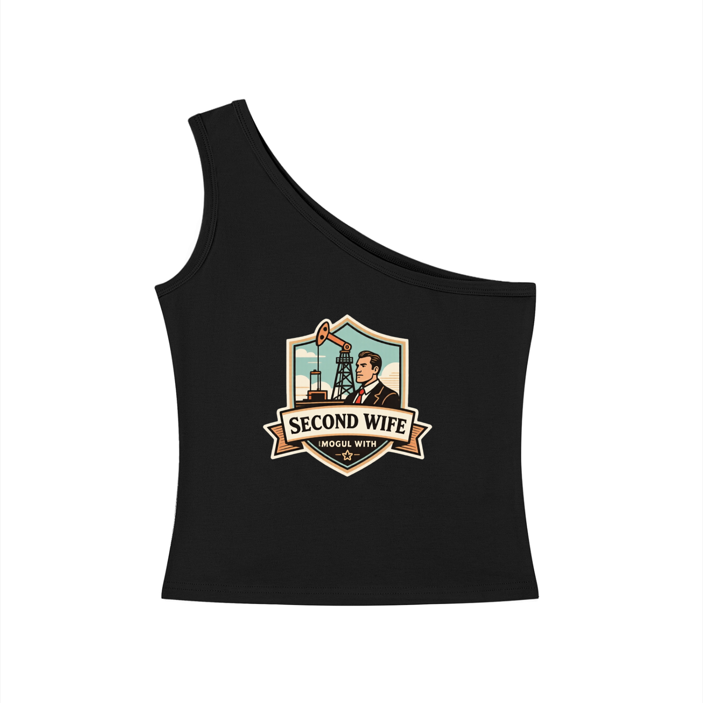 Women's One-Shoulder Crop T-Shirt