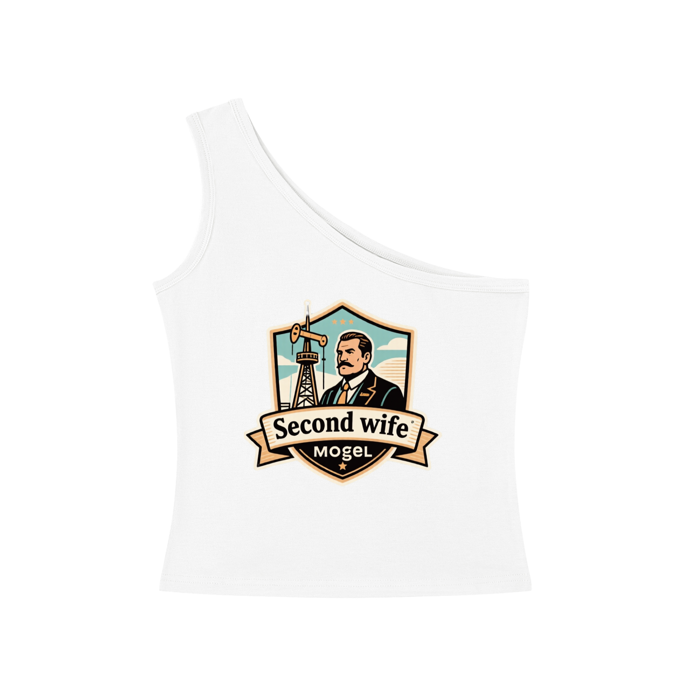 Women's One-Shoulder Crop T-Shirt